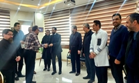 بازدید مدیر آمار و فناوری اطلاعات دانشگاه و تیم همراه از بیمارستان طالقانی